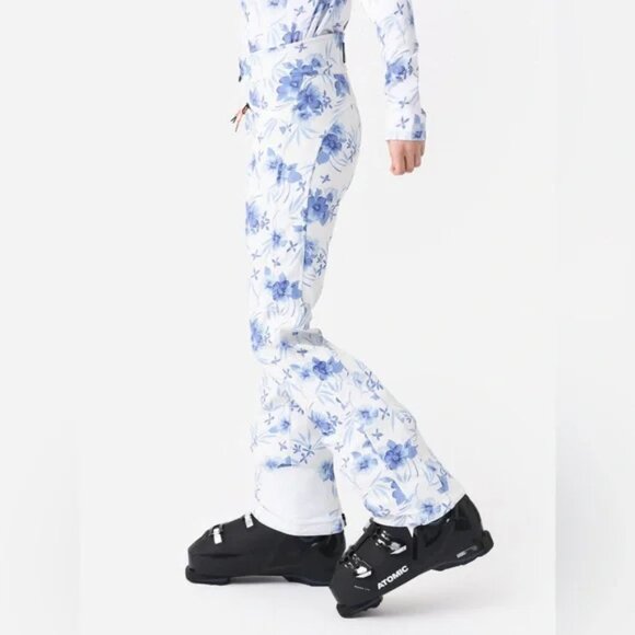 BOGNER FIRE + ICE X LOVE SHACK FANCY Women's Ireen Blue Floral Ski Pants 8 NWT - Picture 4 of 9